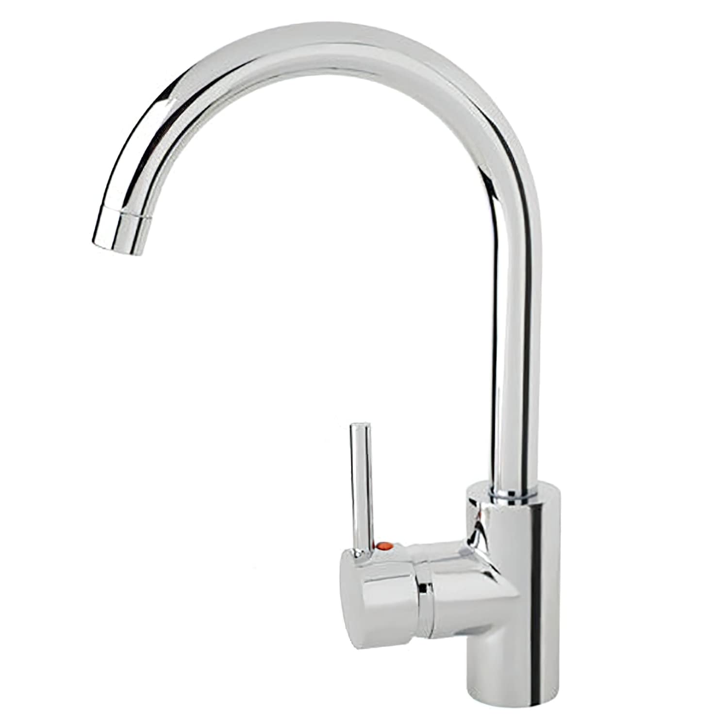 WOLFPACK LINEA PROFESIONAL - Monomando "Línea Flow" Fregadero Con Caño Alto Con Cartucho ceramico Ø 40 mm.