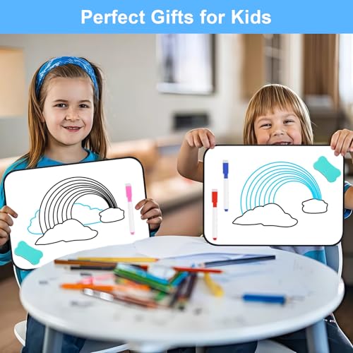 Whiteboard Klein 2 Stück Magnettafel A4 Doppelseitige Kleines Whiteboard mit Trocken Abwischbaren Stiften Radiergummi Magneten (30 x 21 cm)