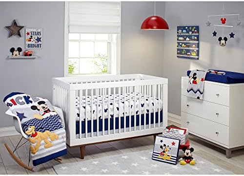 Disney Let's Go Mickey II 4-Piece Crib Bedding Set