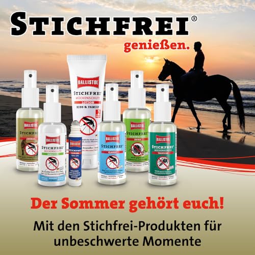 BALLISTOL 26833 Stichfrei Animal 100ml Spray – Tier-Schutz Insektenspray– 8h Schutz vor Mücken, Bremsen, Fliegen, Zecken
