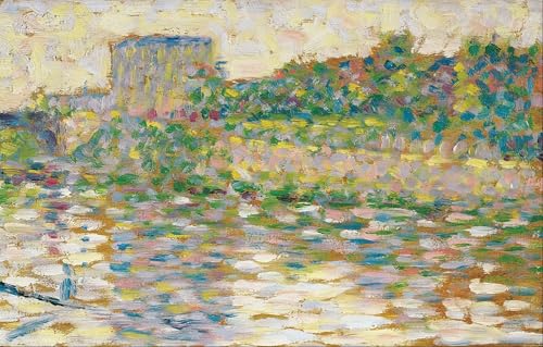 La Seine à Courbevoie Seurat Tableau Décoration Murale Toile 60x90