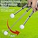 HOW TRUE Retractable Golf Swing Trainer with Sound Feedback, Golf Swing Training Aid with Arm Band for Posture Correction & Strength Practice, Indoor Outdoor Golf Practice Tool