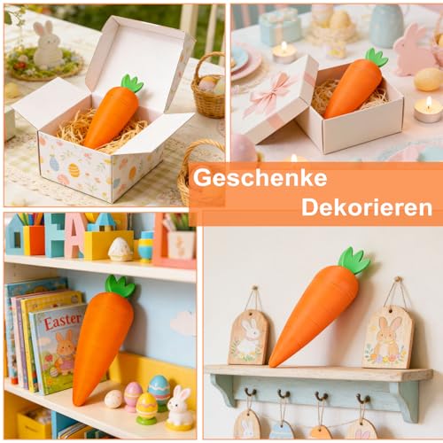 Anruzon Upgrade Geldgeschenk Ostern – Karotten-Labyrinthbox im 3D-Druck, kreative Ostergeschenkverpackung für Geld, Gutschein & kleine Überraschungen, Rätselspaß für Osternest, für Kinder & Erwachsene