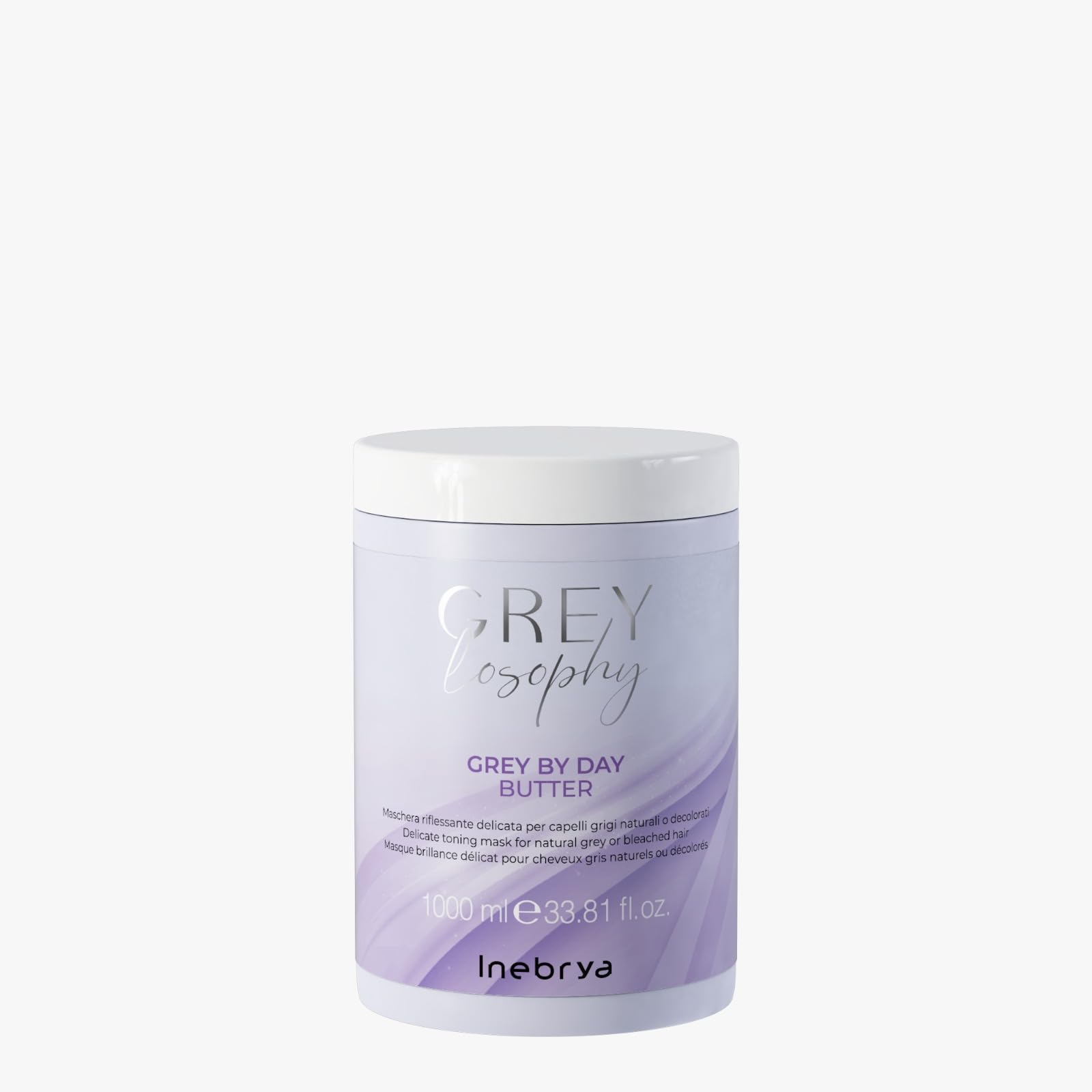 Inebrya Greylosophy Gentle Reflex Mask for Natural Grey or Blonde Platinum Blonde, 1000 ml