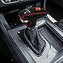LEXLEY Leather Gear Shift Knob Cover for Dodge 2015-2023 Charger Challenger,2016-2023 Durango-Red Stitches