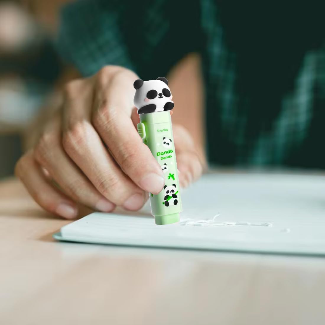 6er-Set Mini-Push-Pull-Radiergummis - Panda & Astronaut Für Kindergeburtstag & Schultüte