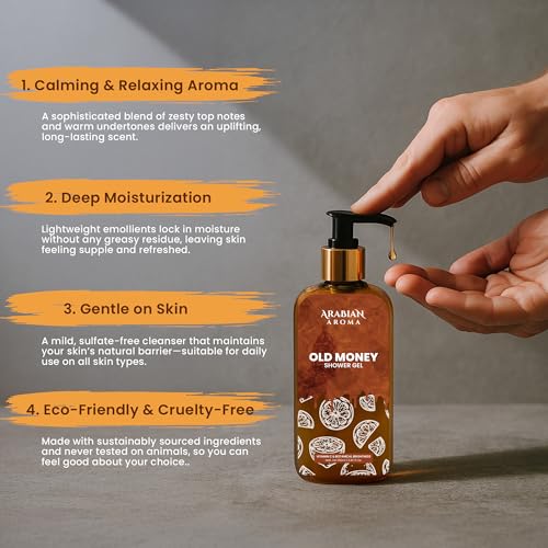Arabian Aroma Old Money Luxury Shower Gel 250ml - Image 5