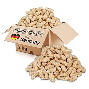 FABRIKVERKAUF Öko-Anzündwolle (5 kg) ca. 400 Stück, auch als (3kg+10kg), ökologische Grillanzünder, Kaminanzünder…