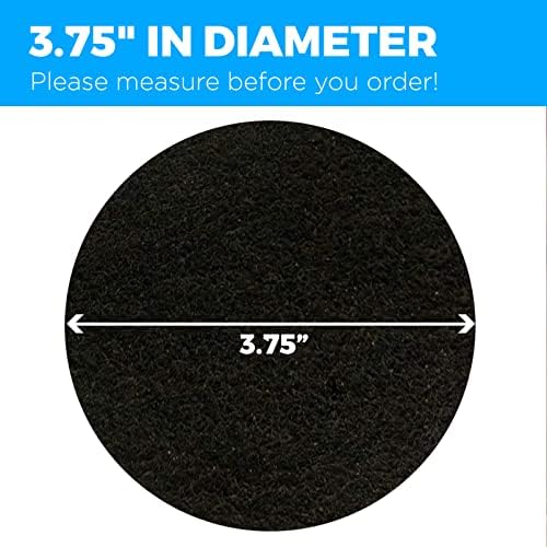 4 Pack Activated Charcoal Filter for Kitchen Compost Bin | 3.75 Inch Activated Carbon Filter Replacement Set for Kitchen Recycle Bin | Odor Absorbing Compost Filter Replacement for Recycle Bins