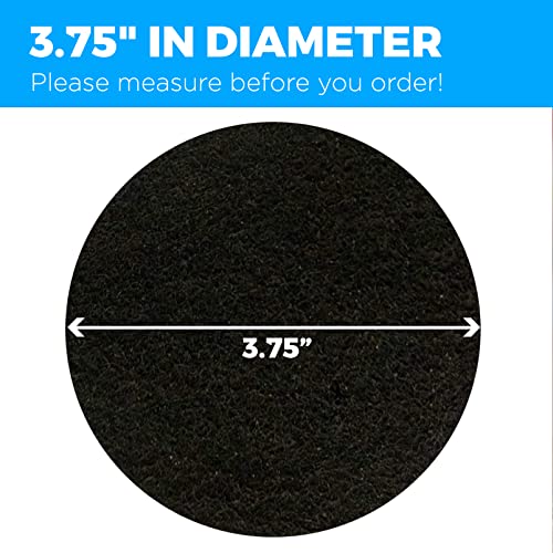 Cooler Kitchen Aktivkohlefilter für Küchenkomposteimer 9,5 cm (4er Pack) | Geruchsabsorbierender Kompostfilter Ersatz für Küchen-Recycling-Mülleimer | Aktivkohle Ersatzfilter
