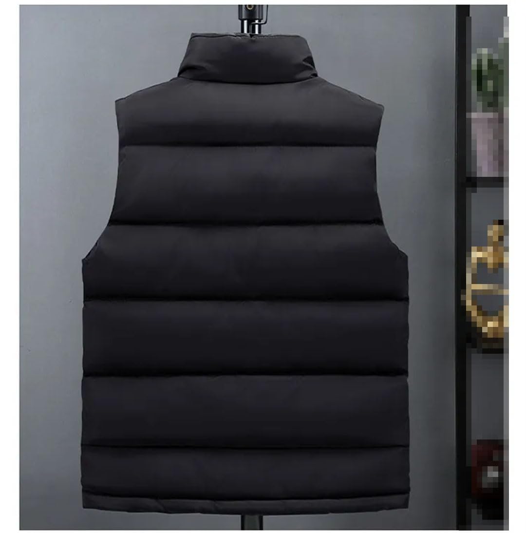 Vogrtcc Chaleco De Plumón Para Hombre Con Cremallera Chaleco Delgado Sin Mangas Chaqueta Con Cuello Alto