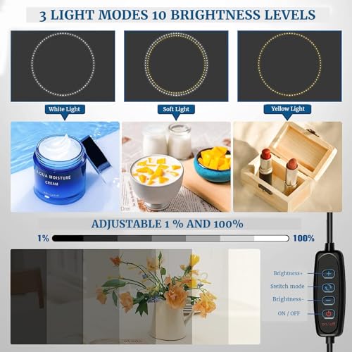 Portable Photo Studio Light Box, PULUZ 16"x16" Professional Dimmable Shooting Tent Kit with 160 LEDs Lights & 6 Kinds Double-Sided Color Backgrounds for Product Photography by PULUZ - Image 5
