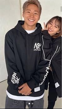 Amazon.co.jp: K-1 武尊 L 黒 ロゴ使いレイヤード パーカ TAKERU x