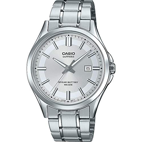 Preisvergleich Produktbild CASIO Herren Analog Quarz Uhr mit Edelstahl Armband MTS-100D-7AVEF