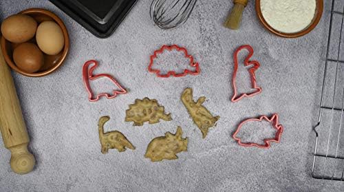 Goggly Dinosaur Cookie Cutters Set of Four, Biscuit, Pastry, Fondant Cutters