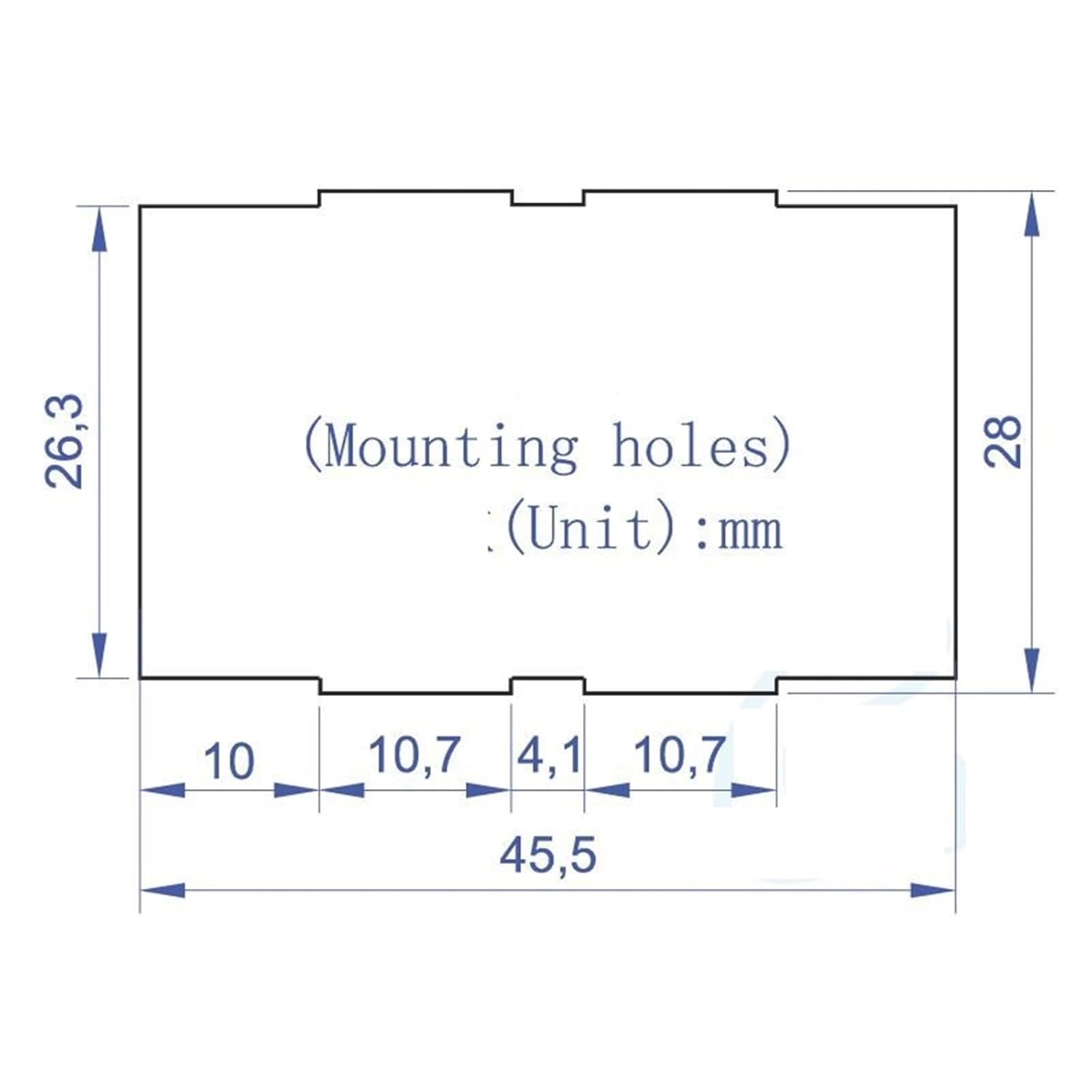 AC 30-500V 0.56" LED Digital Voltmeter Voltage Meter Volt Instrument Tool 2 Wires Blue Display 110V 220V 0.56 Inch Volt Tester