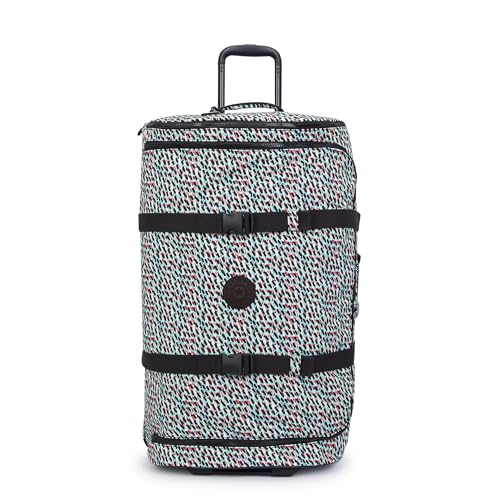 Grand bagage à roulettes premium Kipling Aviana, haute résistance et design abstrait