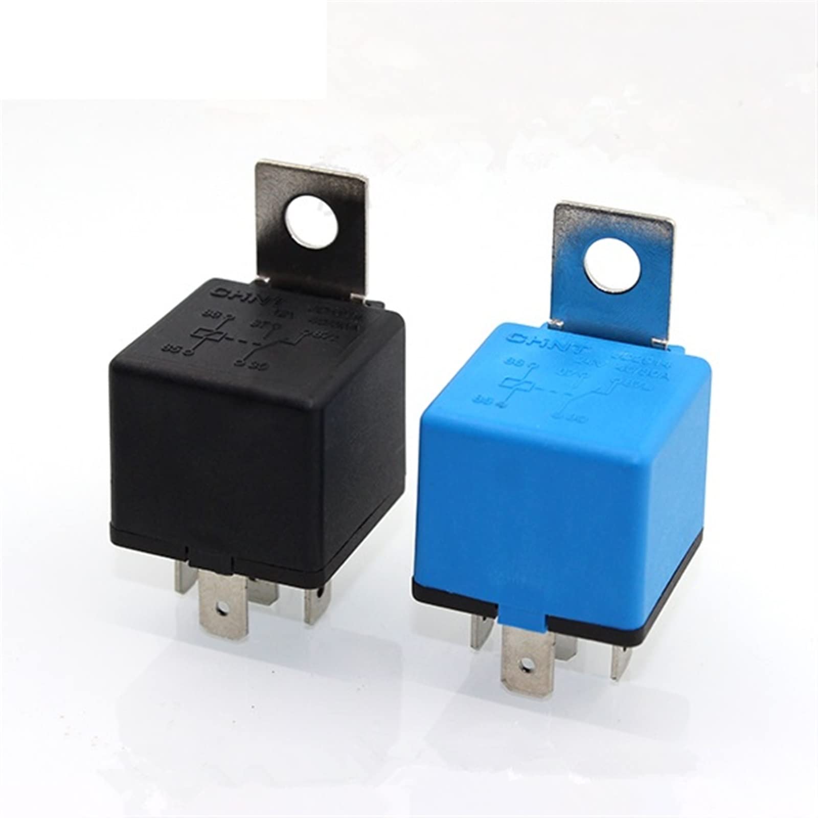 Relé de coche de 4 pines y 5 pines, relé de bomba de 12v24v 40A, relé de bomba de combustible, relé de luz de coche Piezas de recambio(Size:24V4P)