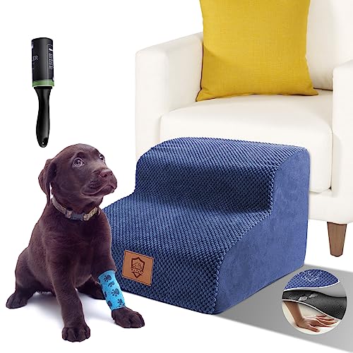 Hundetreppe 3-stufig – Rutschfeste Rampe Für Couch & Bett, Für Kleine Hunde & Alte Katzen, 39,1 Cm Hoch