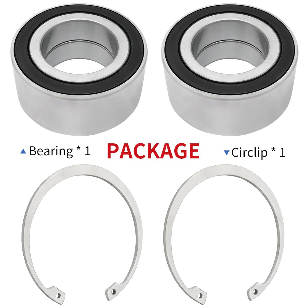 2PCS Front & Rear Wheel Bearing Kit Compatible with Arctic Cat Wildcat XX 2018-2023 OEM# 1423-439 2402-412