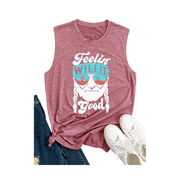 BASCIHOUSE-Women-Tank-Top-Letter-Printed-Shirt-Funny-Graphic-Tee-Summer-Casual-Sleeveless-Vest-Tops Women Tank Top Letter Printed Shirt Funny Graphic Tee Summer Casual Sleeveless Vest Tops (Pink, Medium)
