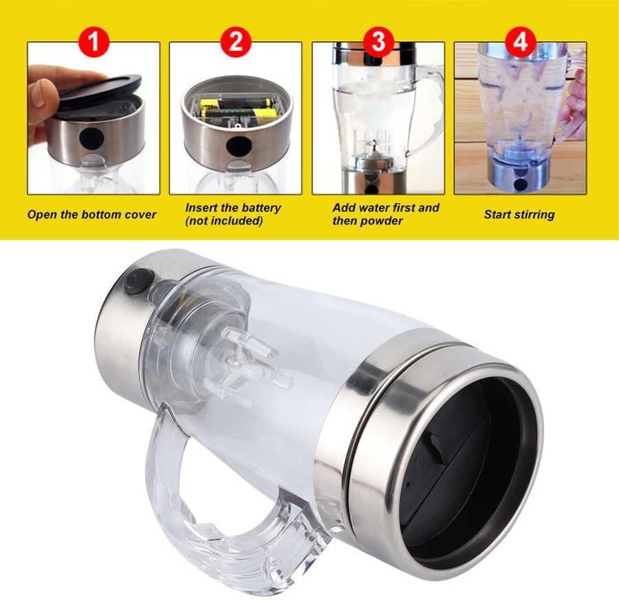 350ml Stainless Steel Coffee Mug Automatic Electric Self Stirring Cup Mixing for Home Office Kitchen Gadget image 5