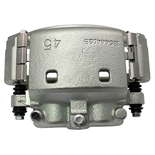 Image of TRQ Rear Driver and Passenger Side Brake Caliper Set Caliper Brackets Hardware Compatible with 06-08 Dodge Ram 1500 with 8 Lug Wheels 03-08 Ram 2500 03-08 3500 with Single Rear Wheels SRW