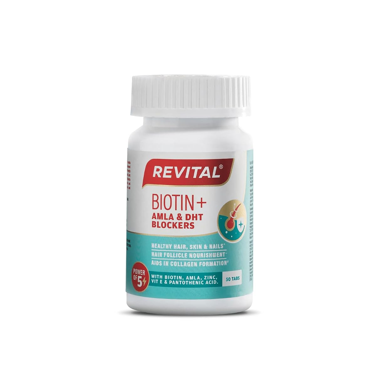 Revital Biotin+ with Amla and DHT Blockers for Hair Growth | Biotin, Amla,