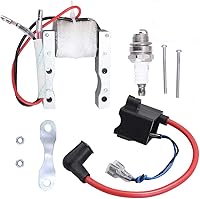 Vista 1 de Bobina de encendido CDI + bobina Magneto + bujía para bicicleta motorizada con motor de 2 tiempos de 49 cc-80 cc