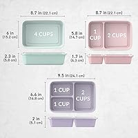 Vista 7 de Bentgo Prep Kit de preparación de comidas de 60 piezas, recipientes de alimentos reutilizables PFAS y sin BPA, 1 compartimento, 2 compartimentos y 3