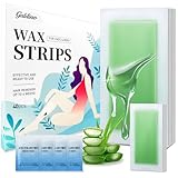 Galdino Wax Strips - 40 Pcs Wax Strips For Face & Body, Waxing Strips For Hair Removal At Home For Facial, Arms, Legs, Underarms, Bikini, Back, Women And Men (20*Big, 20*Small，4*Oil Wipes)