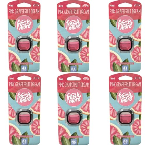 Fresh & More Auto-Lufterfrischer Clips Pink grapefruit Dream - (6er Pack) 4ml