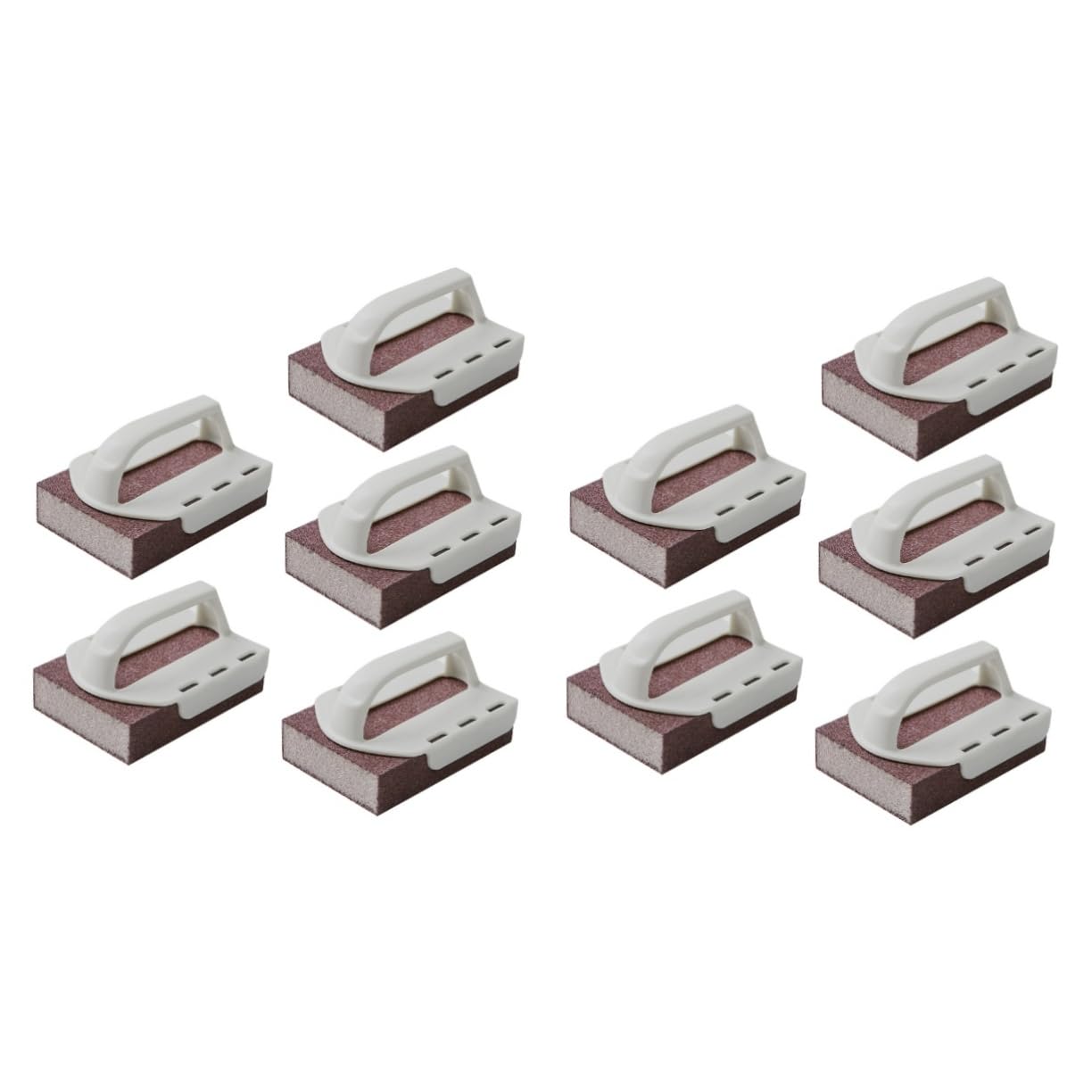 TOVINANNA 2sets 5pcs Emery Cleaning Sponge with Handle Kitchen Decontamination Brush for Pots Tools and Removal Convenient and Cleaning Random Color 5pcs*2