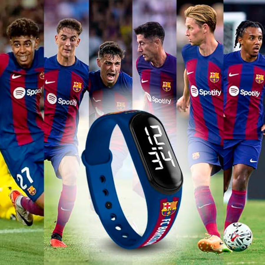 Orologio Digitale FC Barcelona Ufficiale - Resistente All'Acqua Con Calendario