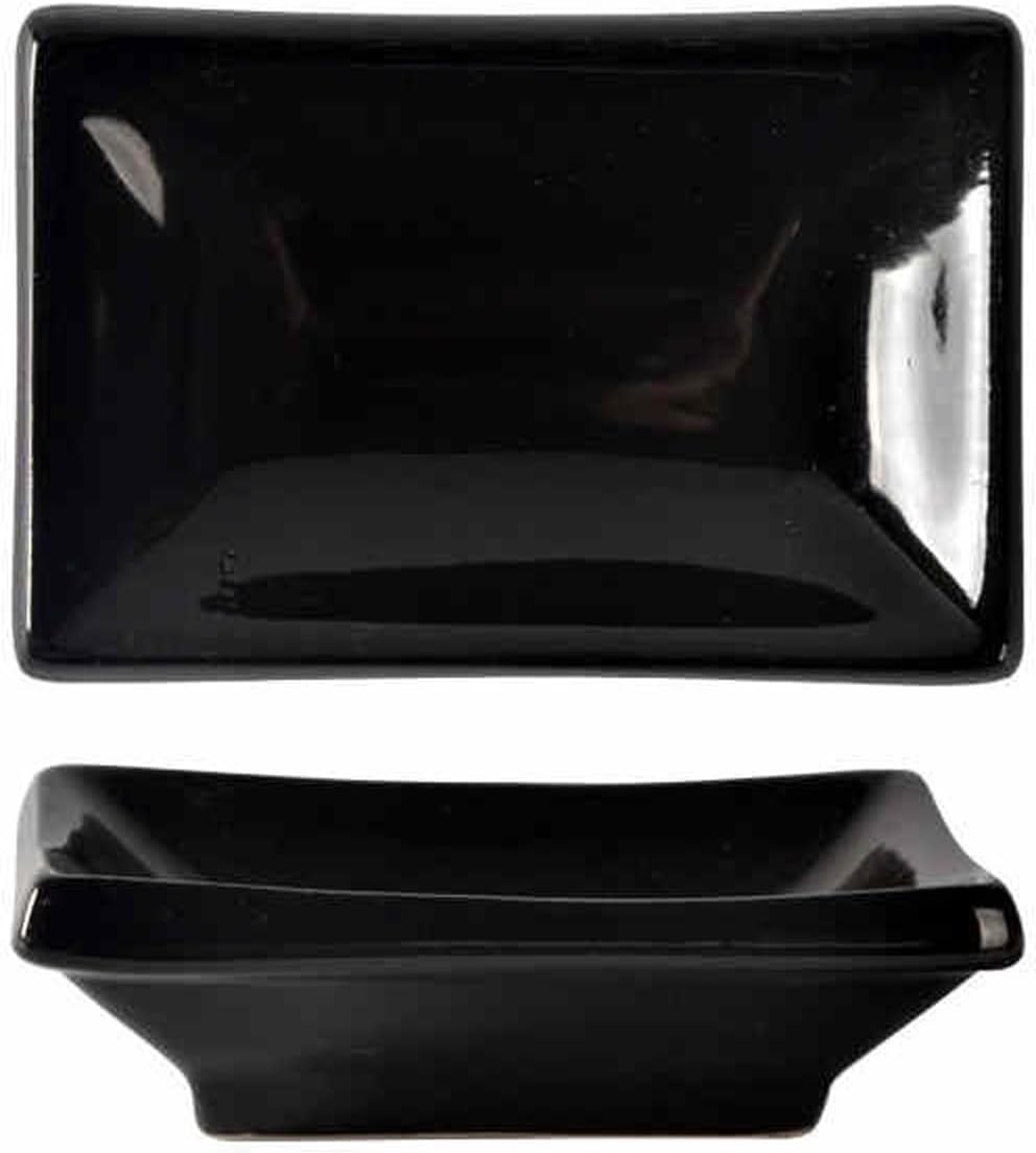 Dip Bowls Set Soy Sauce Dish/Bowls Ceramic Small Square Sauce Dish Japanese Style Sushi Dish Flavoring Sushi Mustard Plate Soy Sauce Blossom Pepper Tray Dipping Sauce Bowls/Dishes