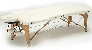 LHJJJQAQ Cama Plegable portátil de Masaje Tabla Tatuaje sofá del salón de Belleza Terapia sofá con Espuma Superior de la PU del Cuero Bolsa de Transporte,Blanco