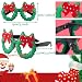 SIQUK 20 Stück Weihnachten Haarreifen Weihnachtsbrille Set, Weihnachten Stirnbänd Haarband Weihnachten Brille Rahmen Weihnachts Kopfschmuck Weihnachtsbaum für Weihnachs Party Kostüm