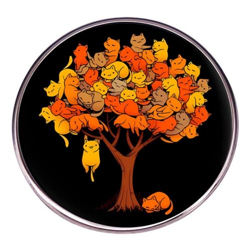 Image of Zhanghaoran Cute Ginger Cat Enamel Pin Lapel Pin Brooch Badge Gift for Cat Lovers