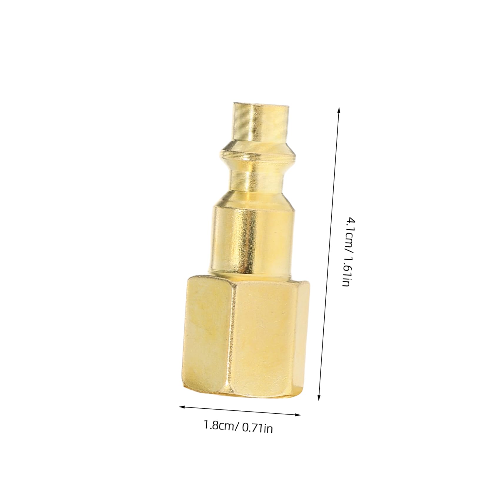 SOLUSTRE Long-lasting Metal Steel Threaded Air Fitting 4pcs Air Tool Quick Coupler 1/4npt Swivel Air Plug for Air Compressors and Pneumatic Tools