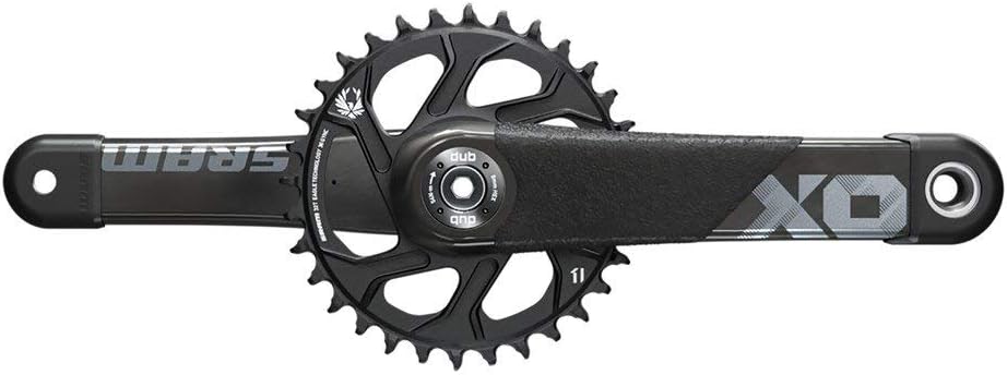 SRAM X01 All Downhill Crankset - 165mm, 10/11-Speed, 34t, Direct Mount, Dub Spindle Interface, for 83mm BSA and 104.5/107 PressFit, Black