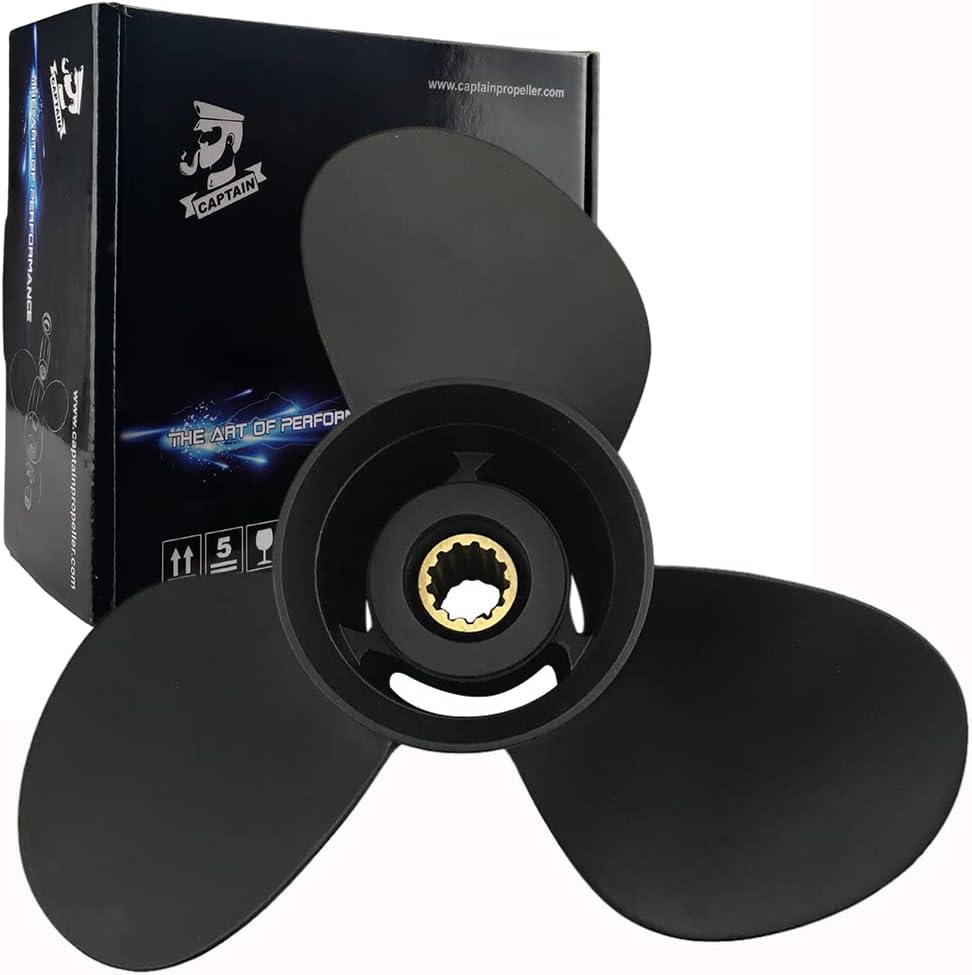 Boatman Outboard Propeller fit Tohatsu Nissan Engines 35/40/50 HP,13 Spline Tooth, RH