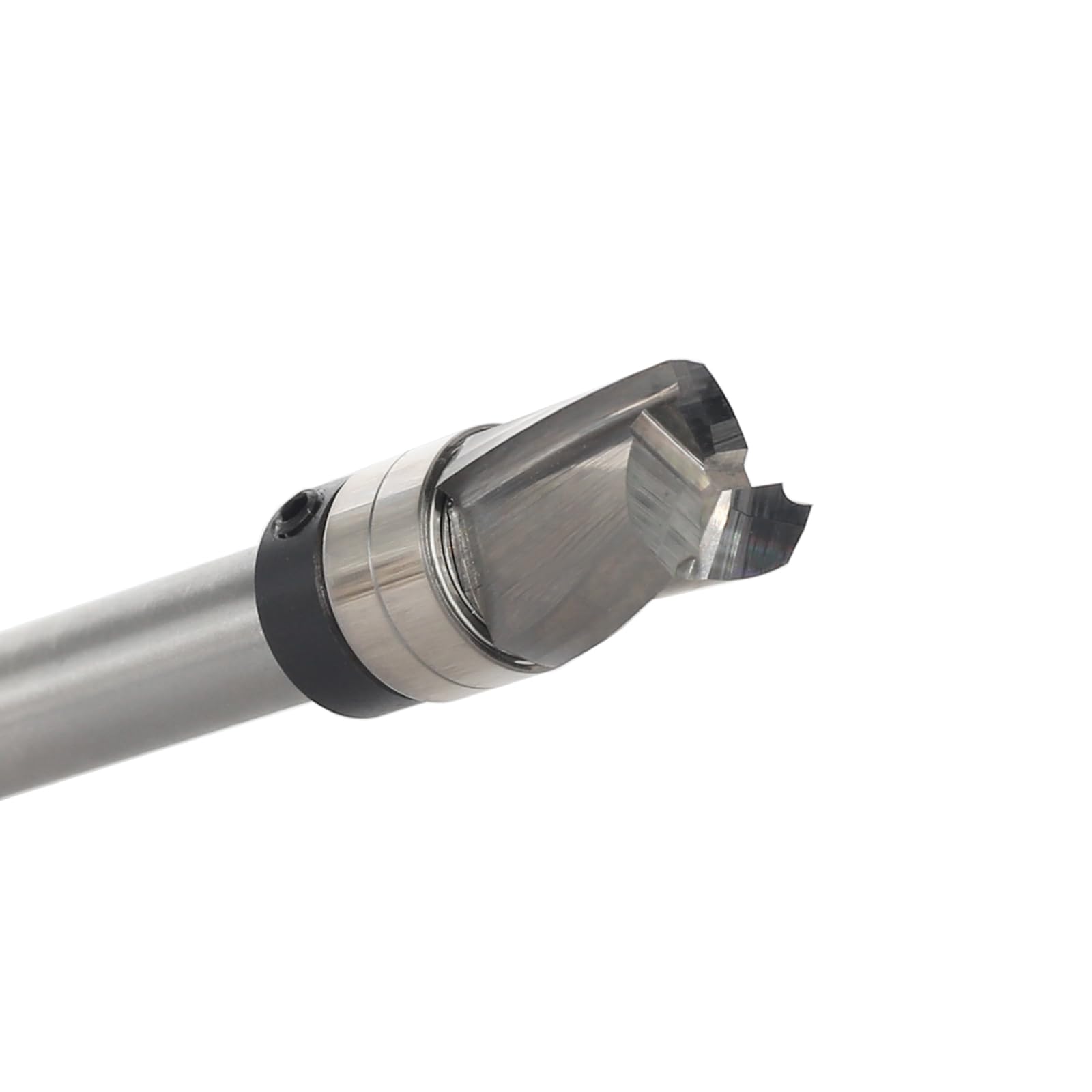Fresa de enrasado en espiral de 8 mm, corte en espiral para fresadora superior, diámetro de corte de 12 mm, longitud de corte de 12,7 mm, ranura en espiral, rodamiento de bolas inferior para