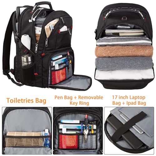 LTINVECK Travel Laptop Backpack, Extra Large Backpack for Men Women, TSA Friendly Heavy Duty Big Business Computer Bag Tech Backpacks Bag Fit 17 Inch Laptops, RFID Backbag by LTINVECK - Used condition - US$32.75