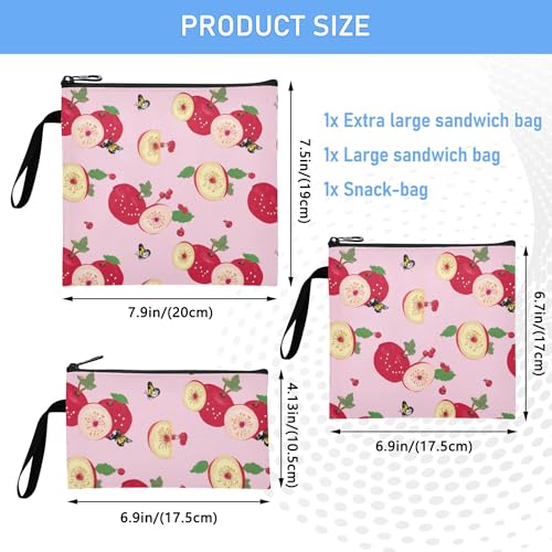 Pack de 3 Bolsas Reutilizables con Cierre para Snacks miniatura 5