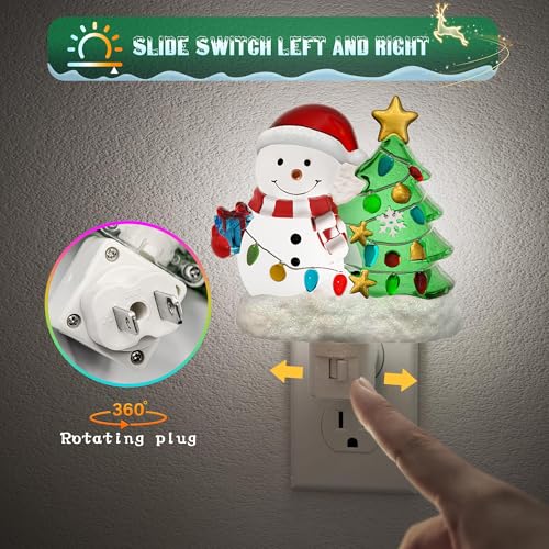 Image of JandCase Christmas Tree & Snowman Night Light