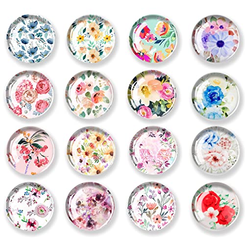 JJ PRIME - 16 Pcs Fridge Magnets, Flowers