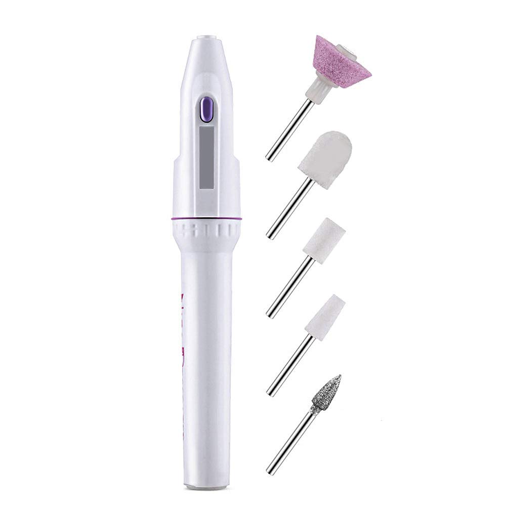 Portable mini Nail Drill, Acrylic Gel Remover Nail Tools, Nail Polishing Machine, Pen Shape Finger Toe Nail Care, System for Buffing, Grooming, and Polishing of Nails at Home-image-7