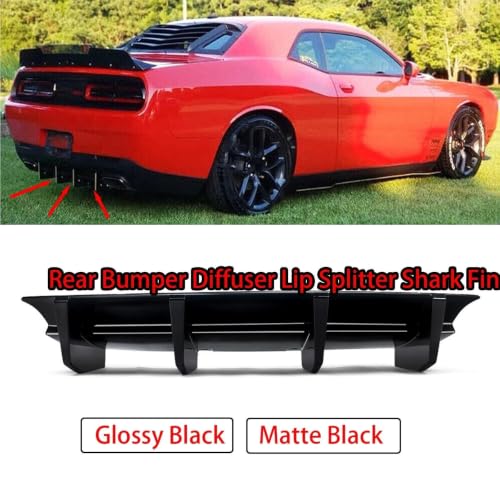 Becquets arrière diffuseur pour Dodge Challenger GT SXT 2015-2022 style carbone - 2
