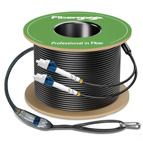 Armored Outdoor Singlemode Fiber Cable - 75M TPU Direct Burial