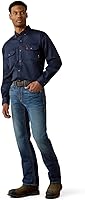 Vista 4 de Ariat FR M5 Slim DuraStretch - Jeans apilables de pierna recta, mezclilla para hombre, Azul